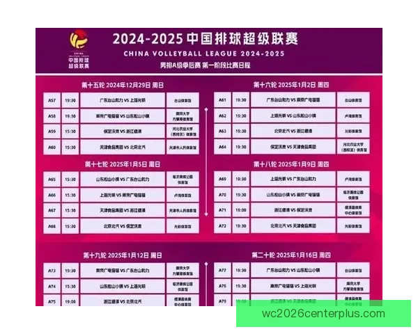 广东超级联赛赛程全解析与重要对阵时间安排指南